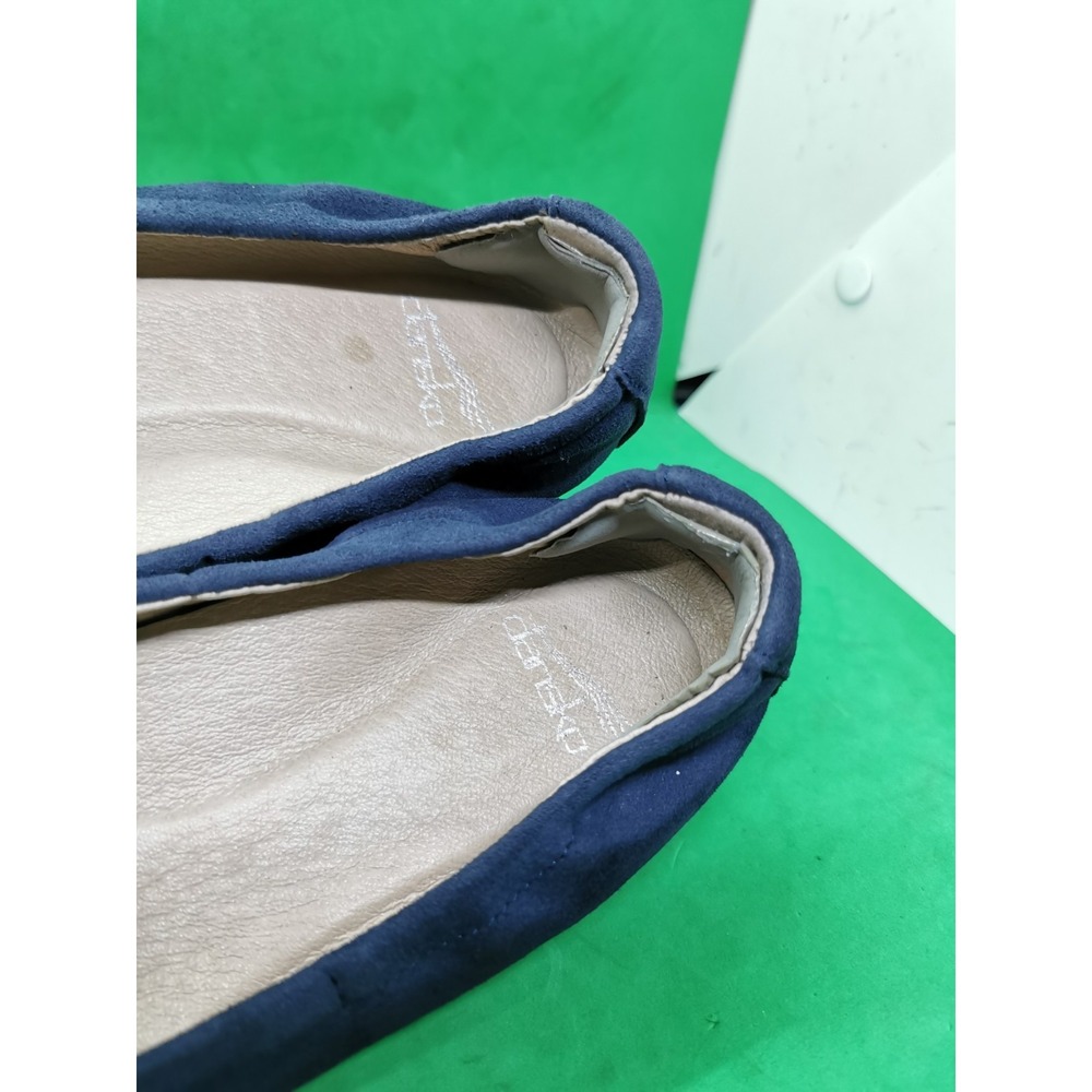 Dansko Lina Ballet Flats Loafers Shoes Womens Size 6.5 US 37 EU Navy Blue Suede - Picture 12 of 16